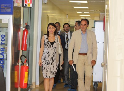 Un momento della site visit ministeriale